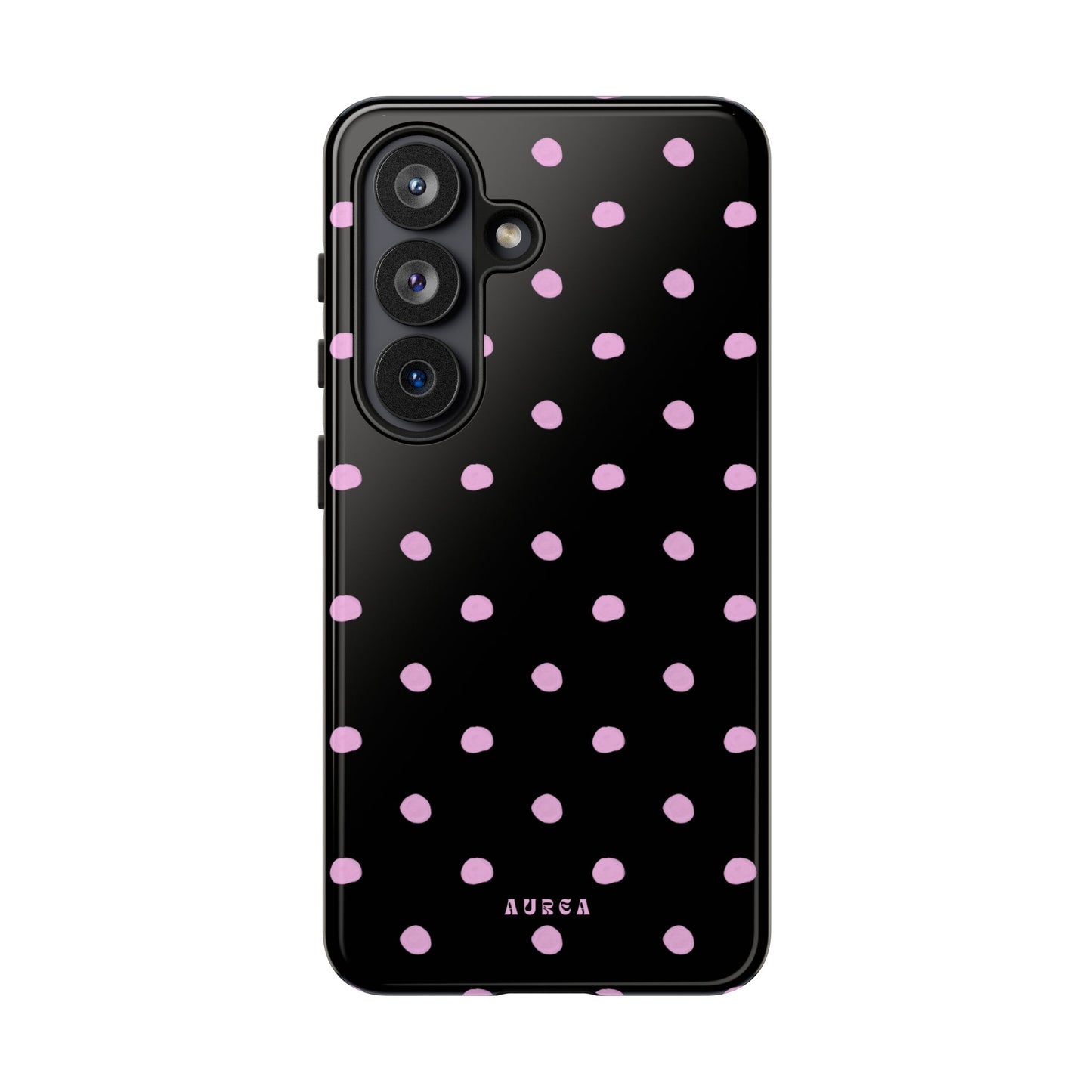 Pink Polka Noir