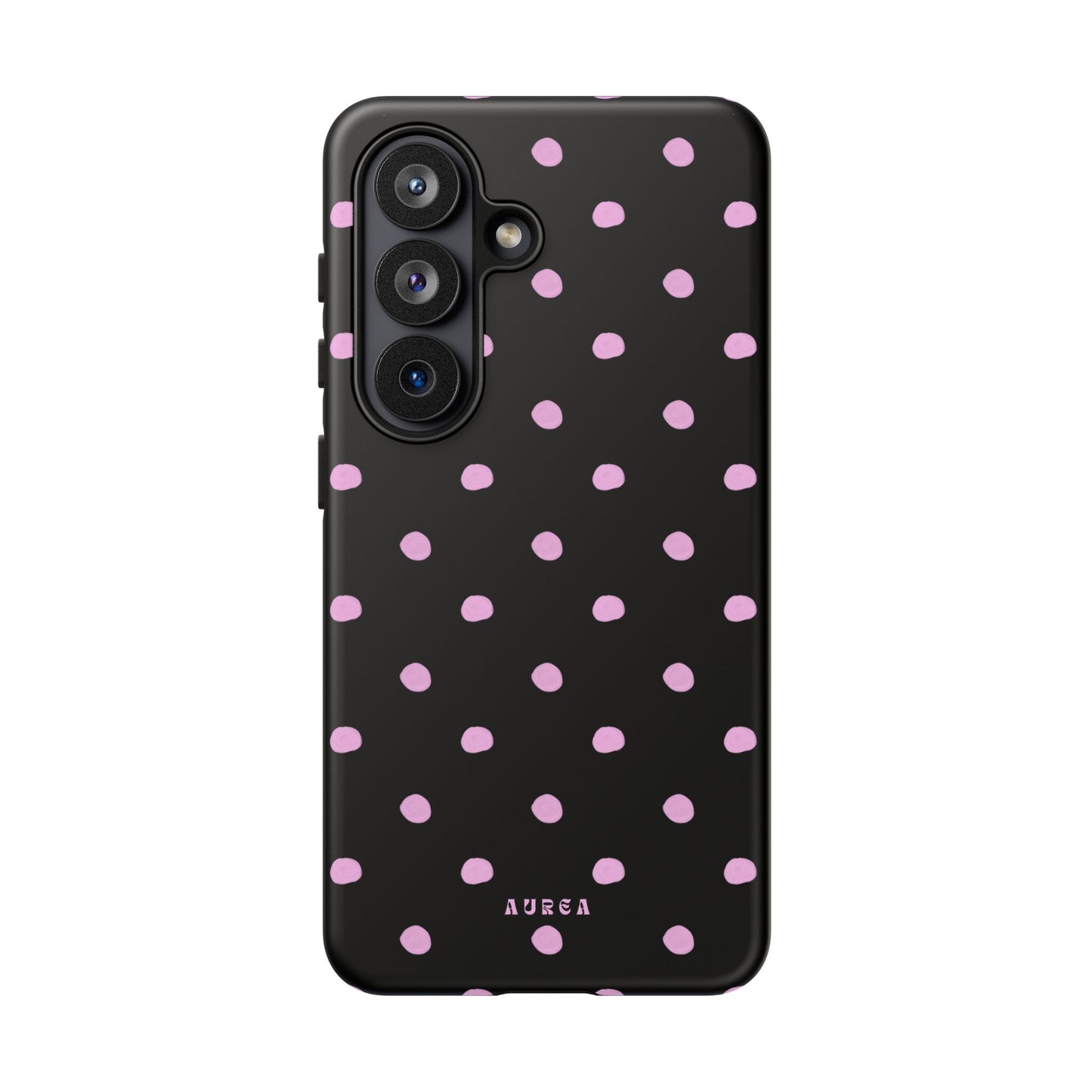 Pink Polka Noir