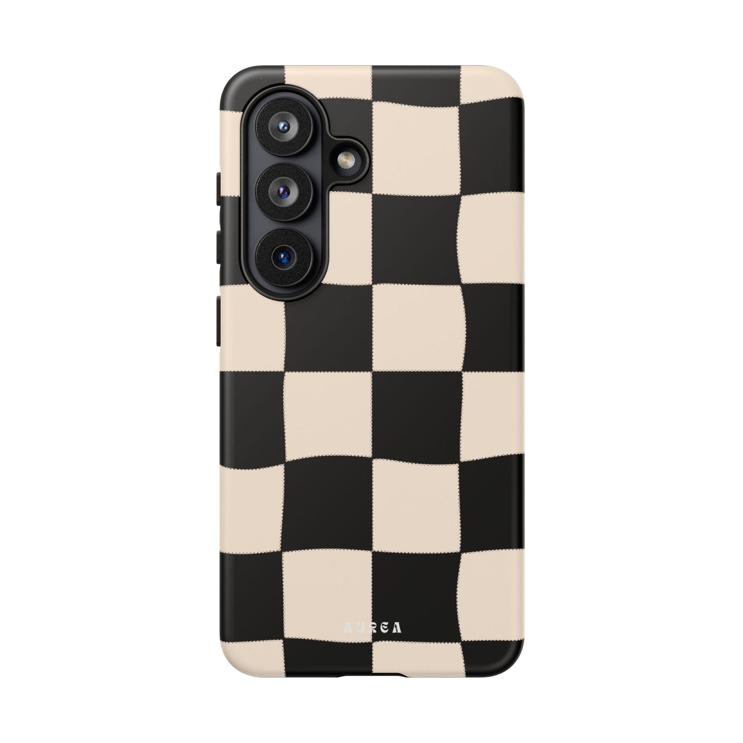 Retro Wavy Checkerboard