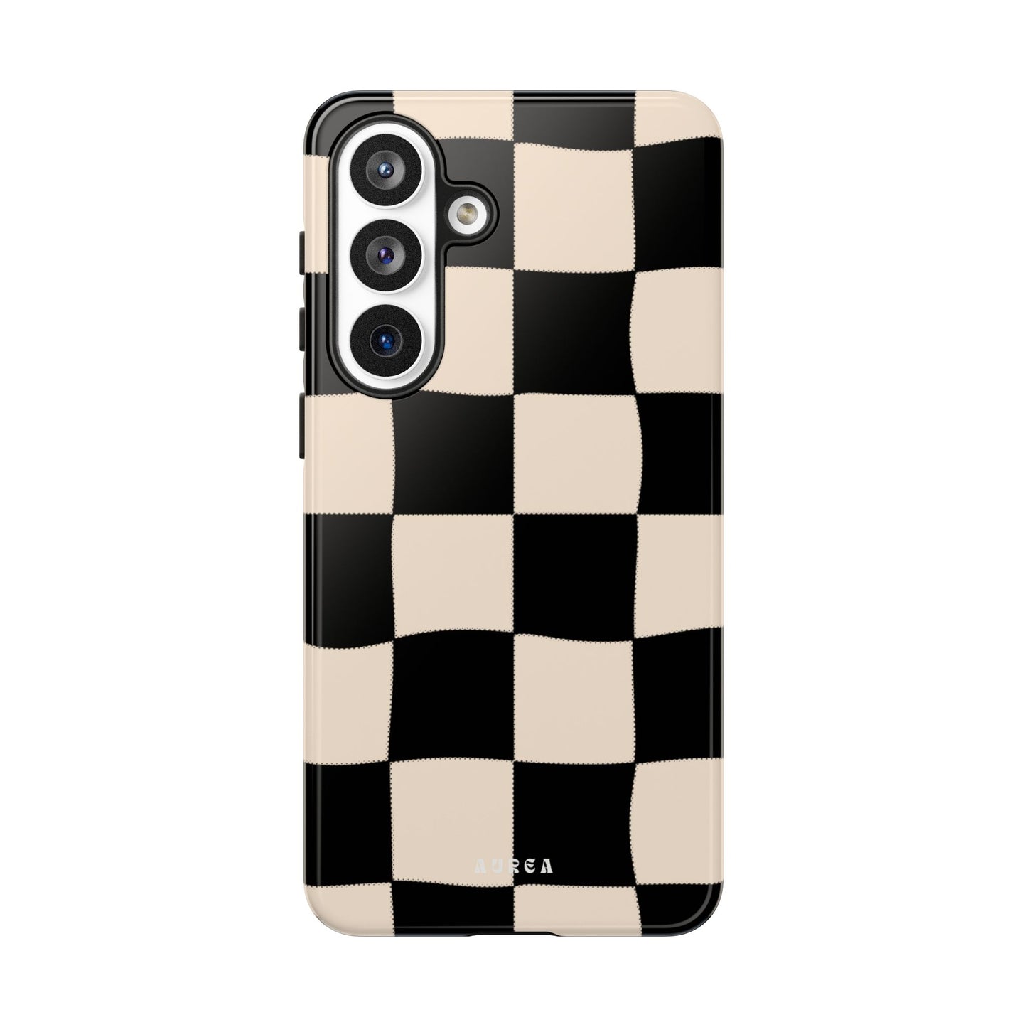 Retro Wavy Checkerboard