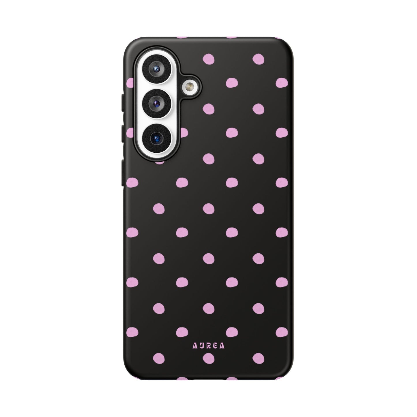 Pink Polka Noir