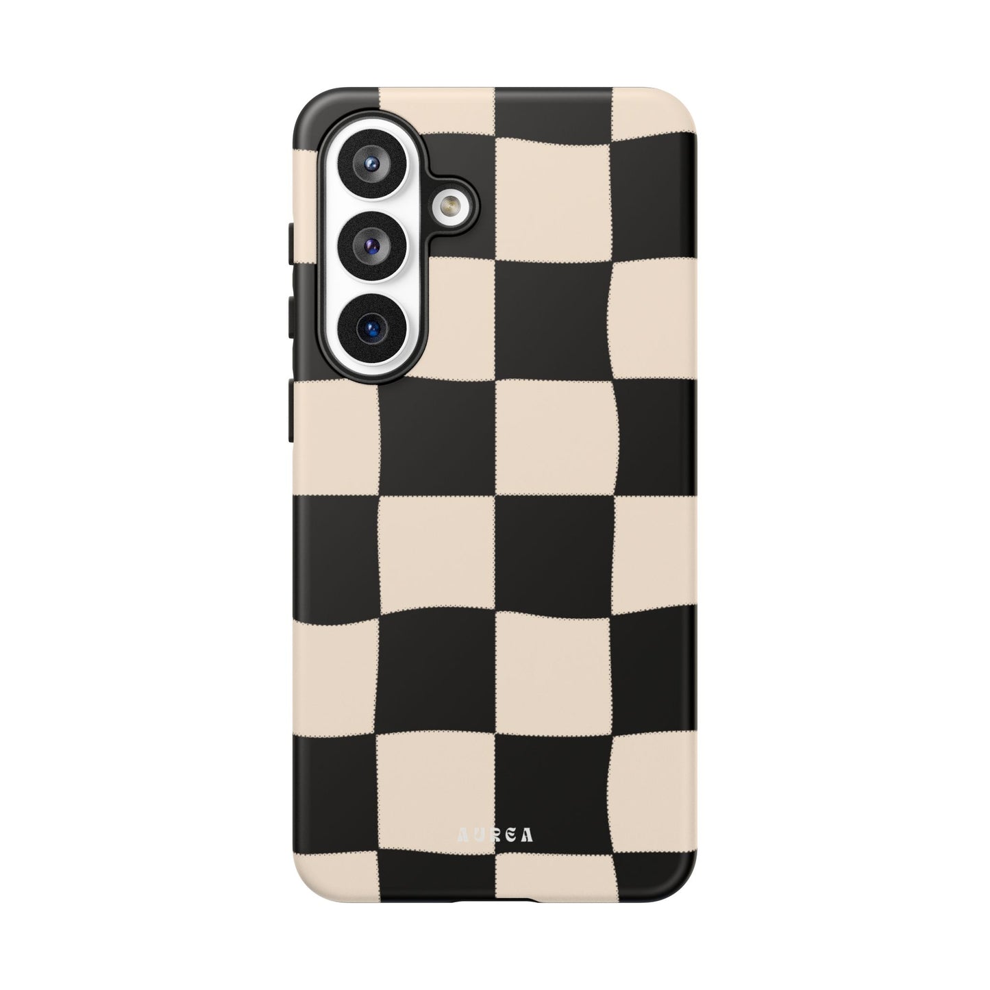 Retro Wavy Checkerboard