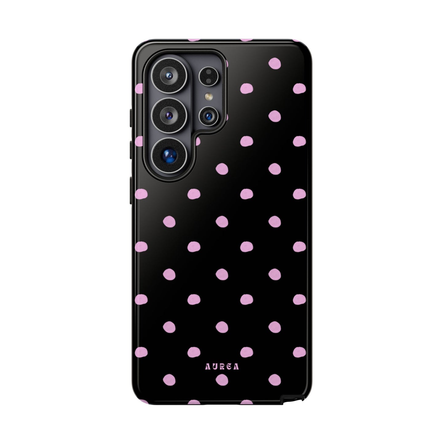 Pink Polka Noir