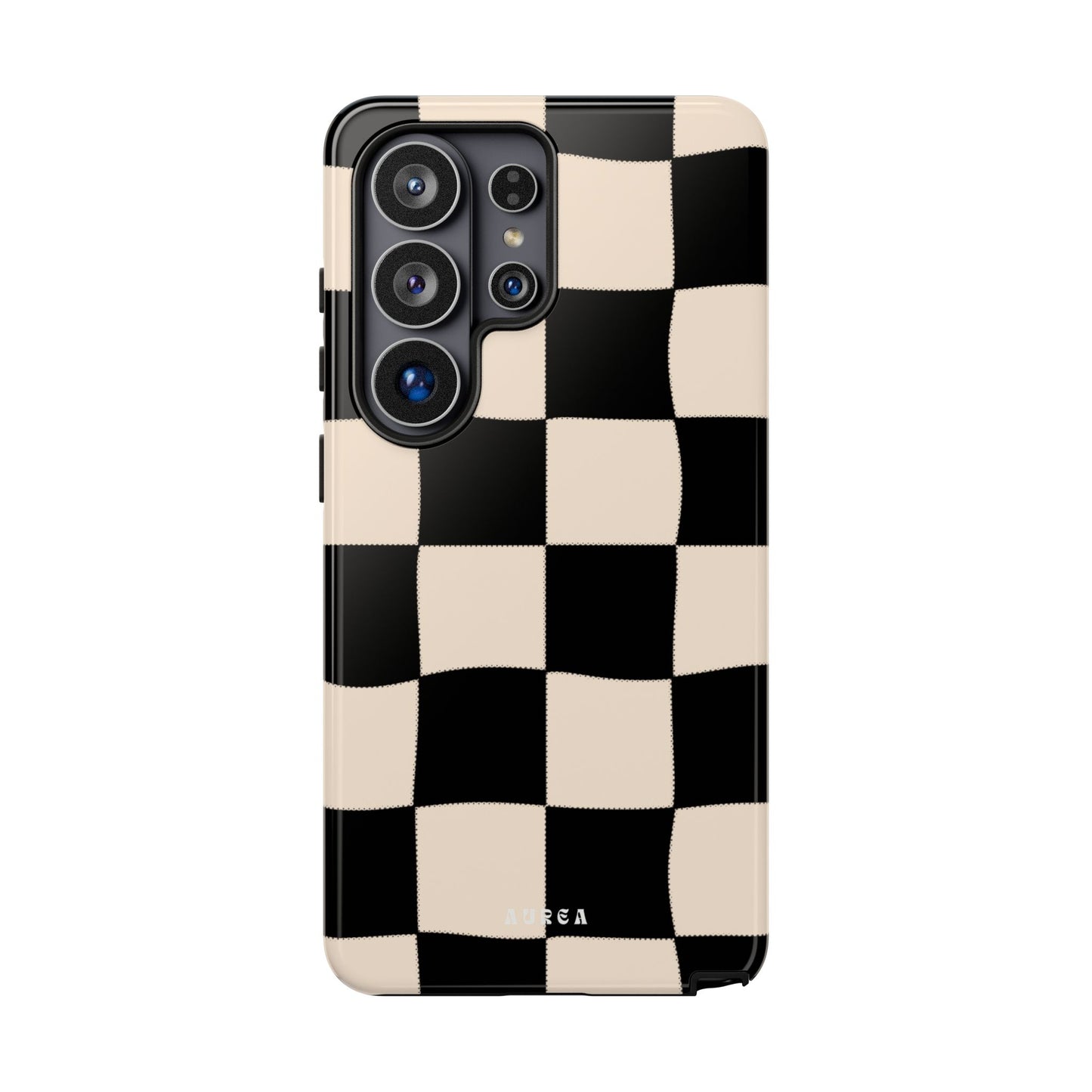 Retro Wavy Checkerboard