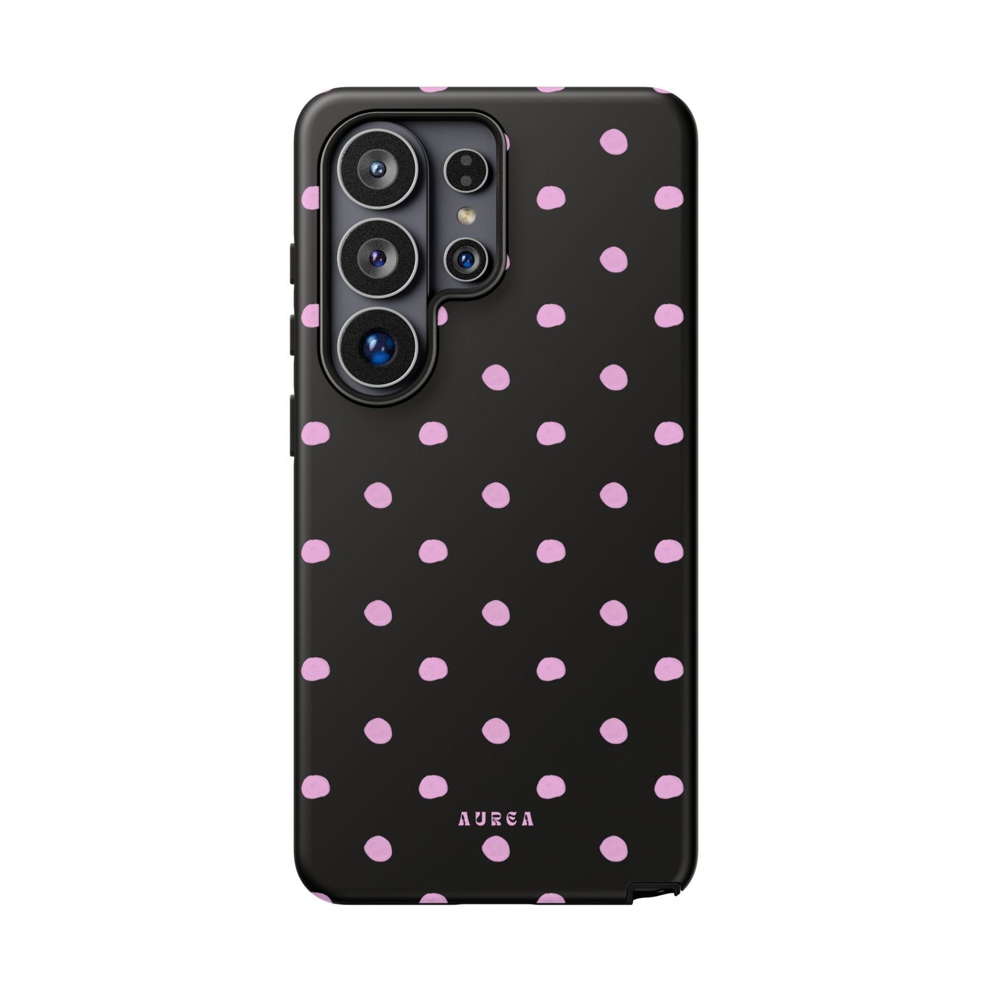 Pink Polka Noir