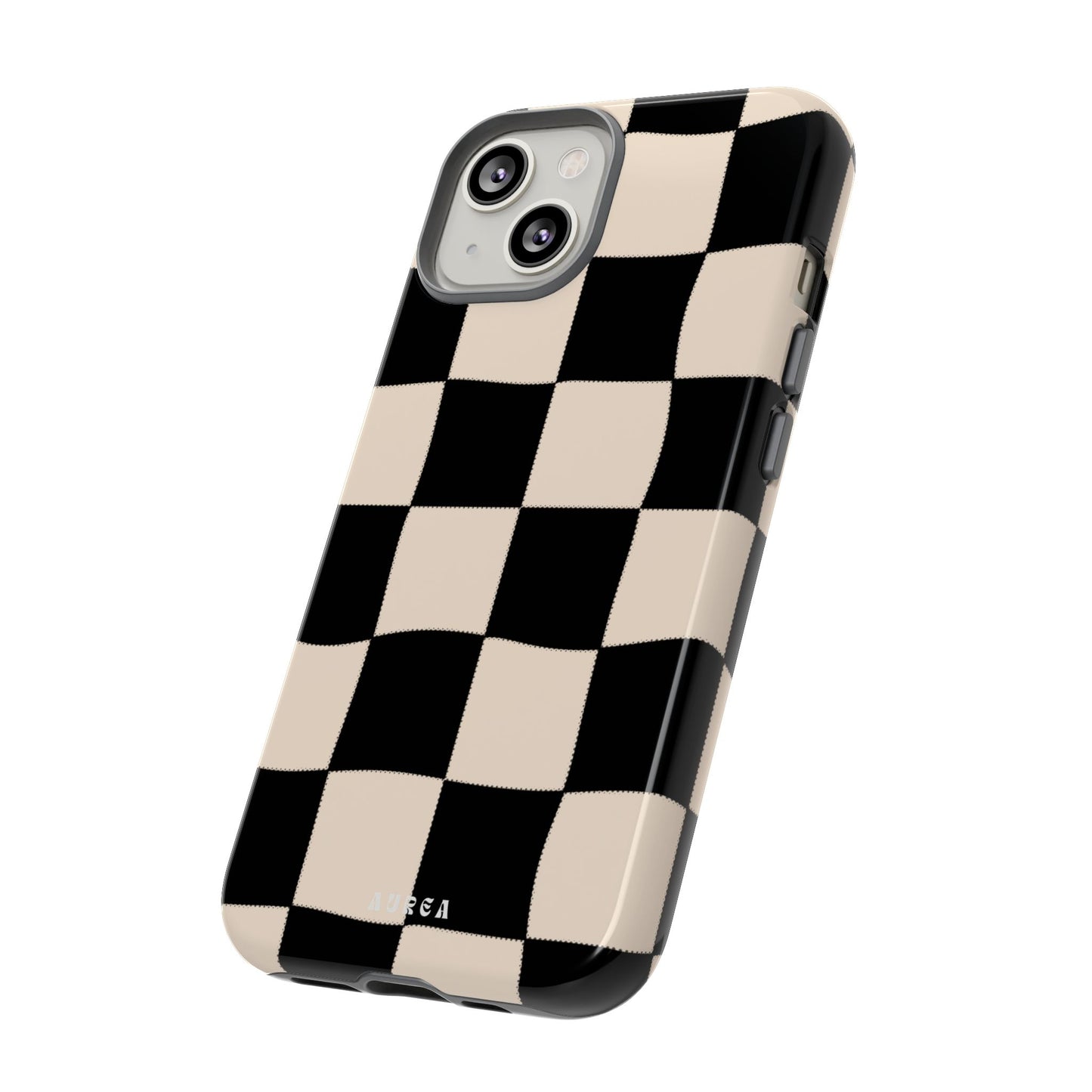 Retro Wavy Checkerboard