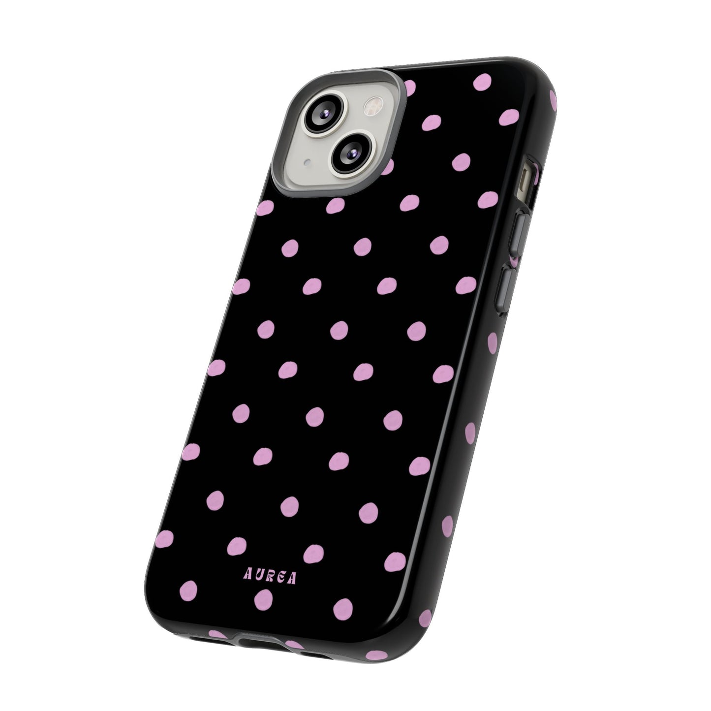 Pink Polka Noir