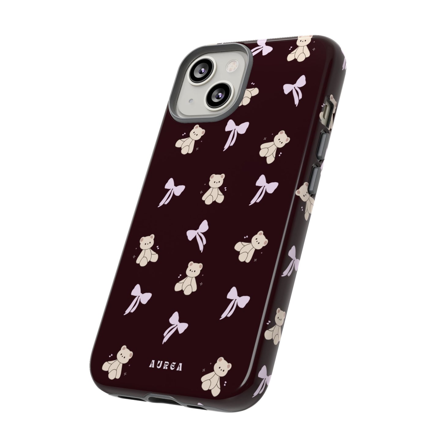 Cute Teddy Bear & Bow Pattern