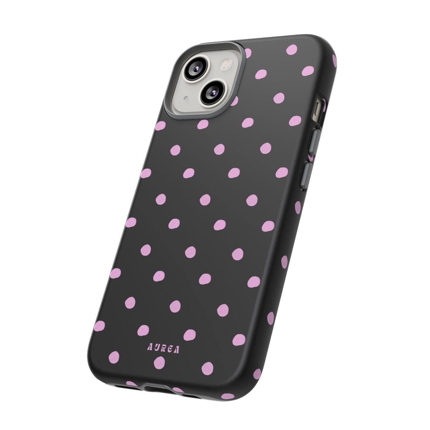 Pink Polka Noir