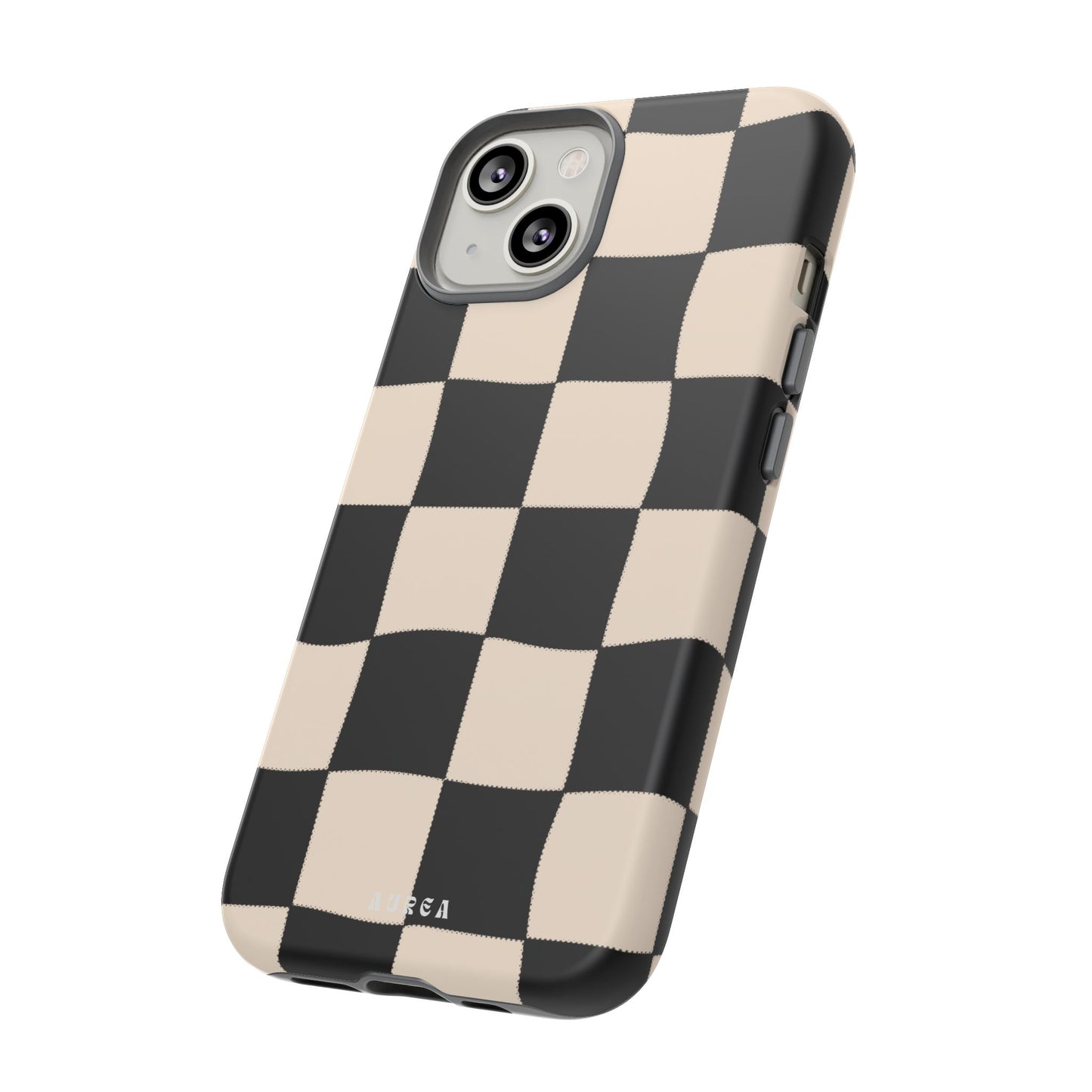 Retro Wavy Checkerboard