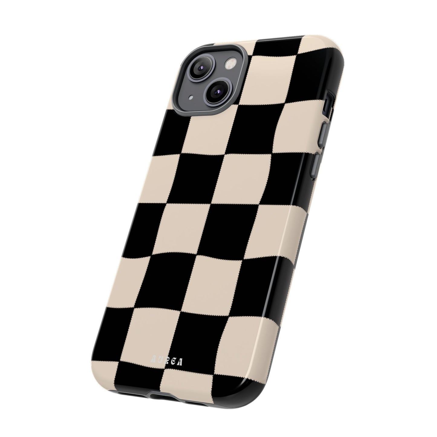 Retro Wavy Checkerboard