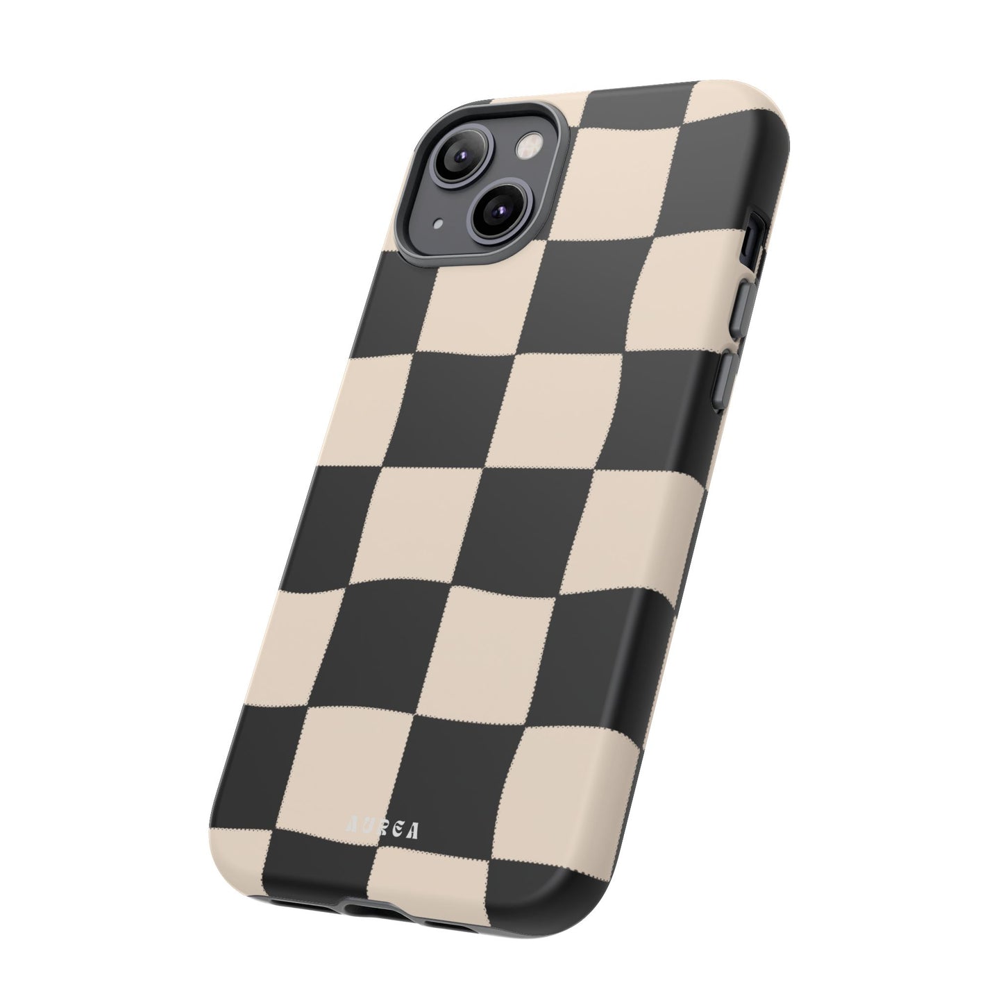 Retro Wavy Checkerboard