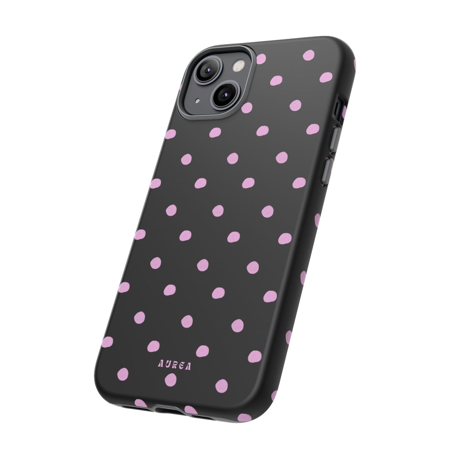 Pink Polka Noir