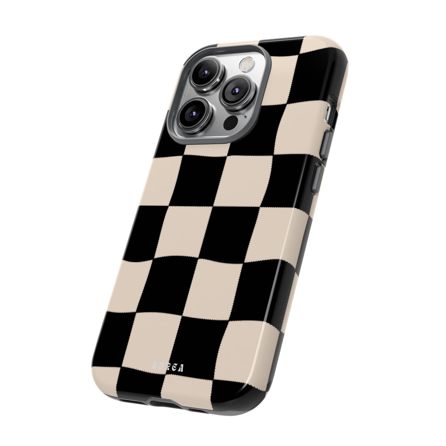 Retro Wavy Checkerboard