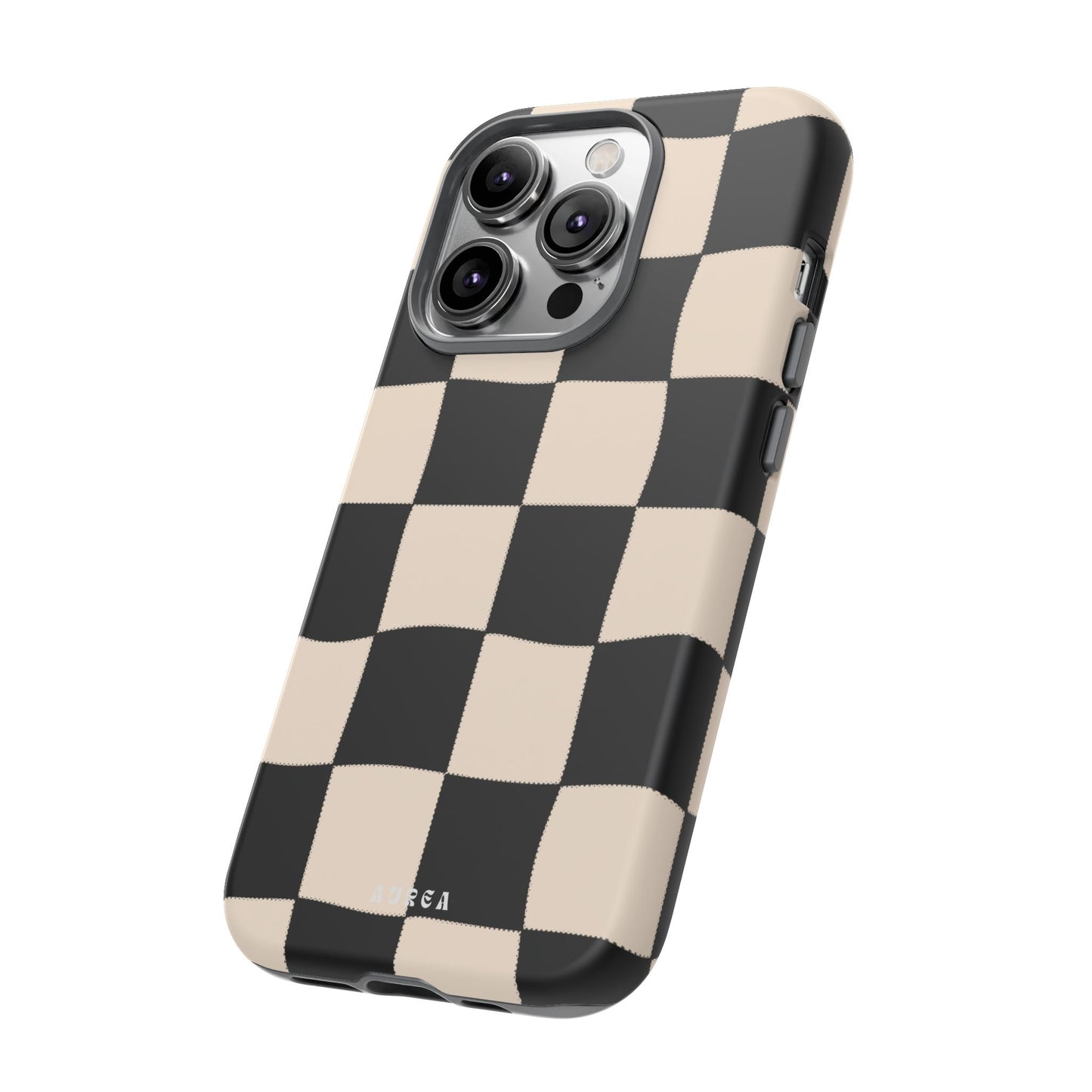 Retro Wavy Checkerboard