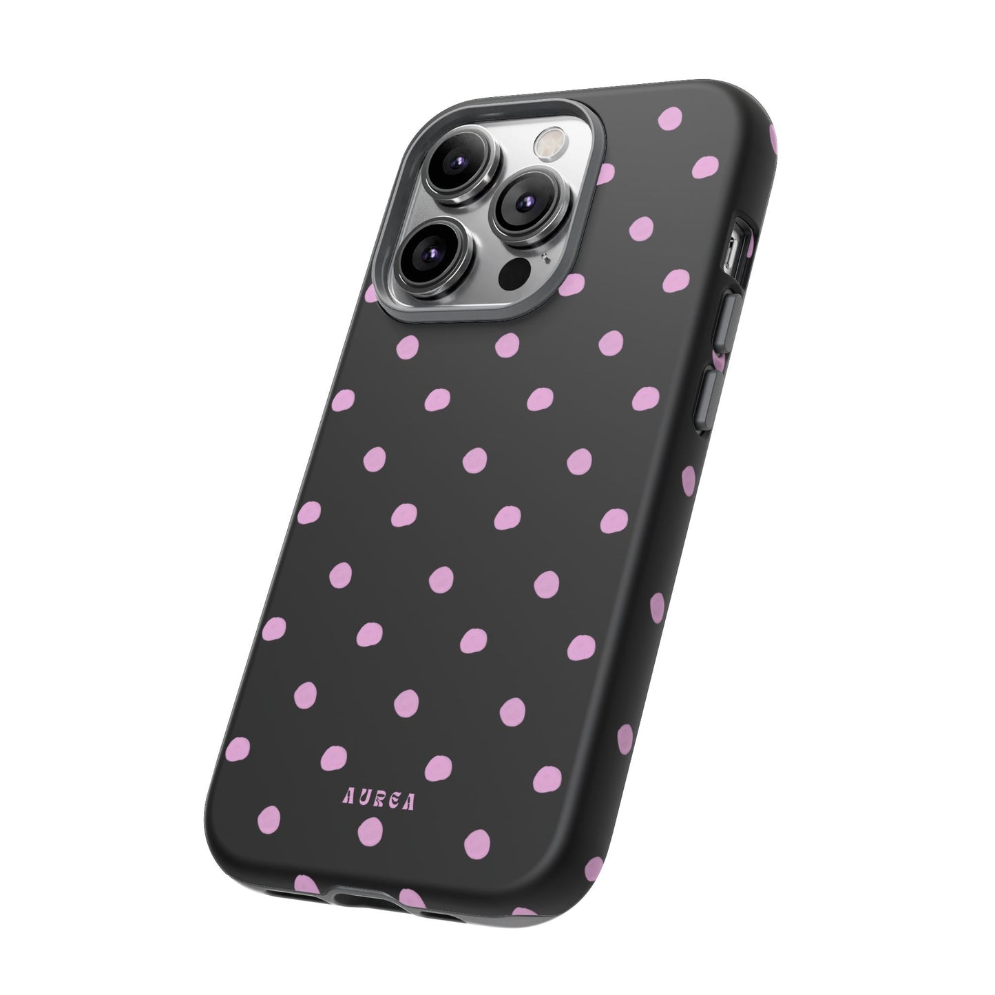 Pink Polka Noir