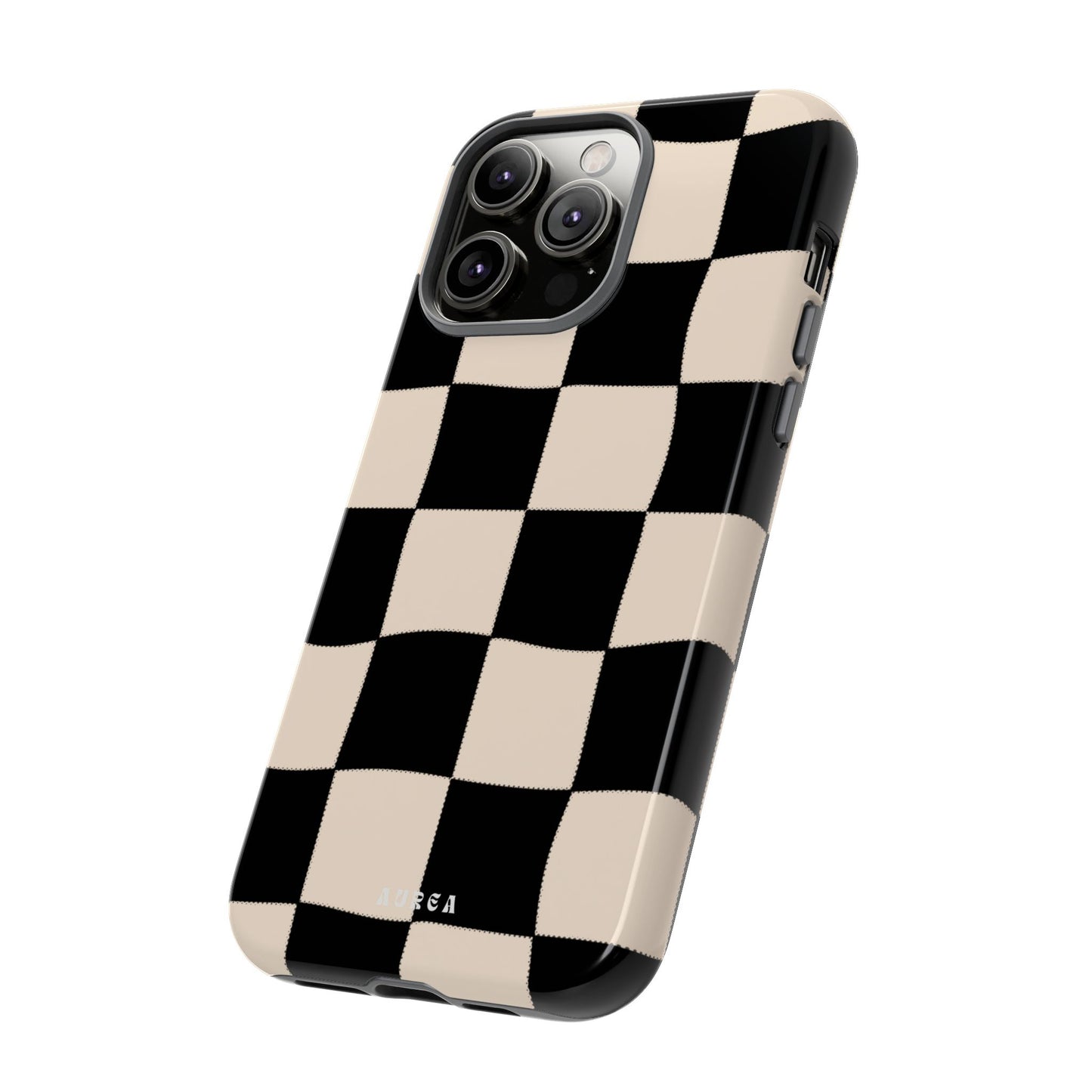 Retro Wavy Checkerboard