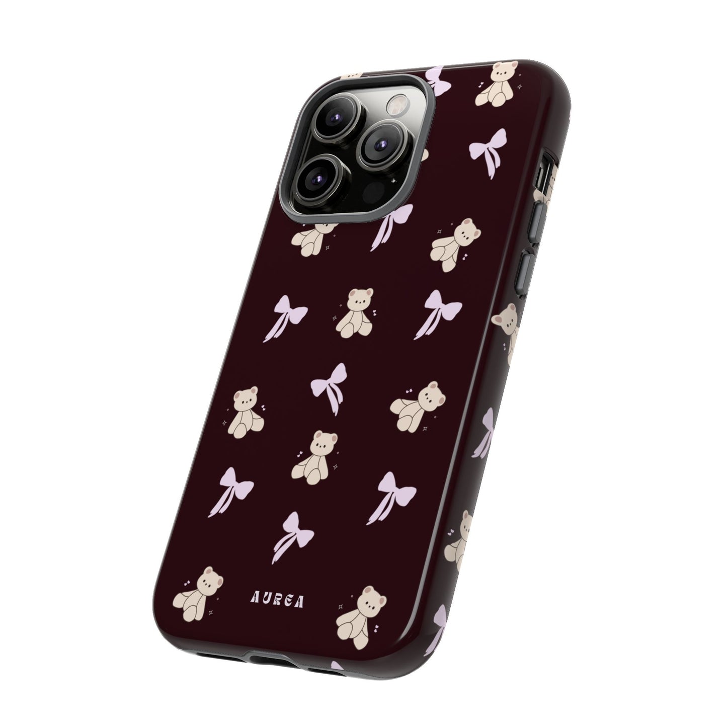 Cute Teddy Bear & Bow Pattern