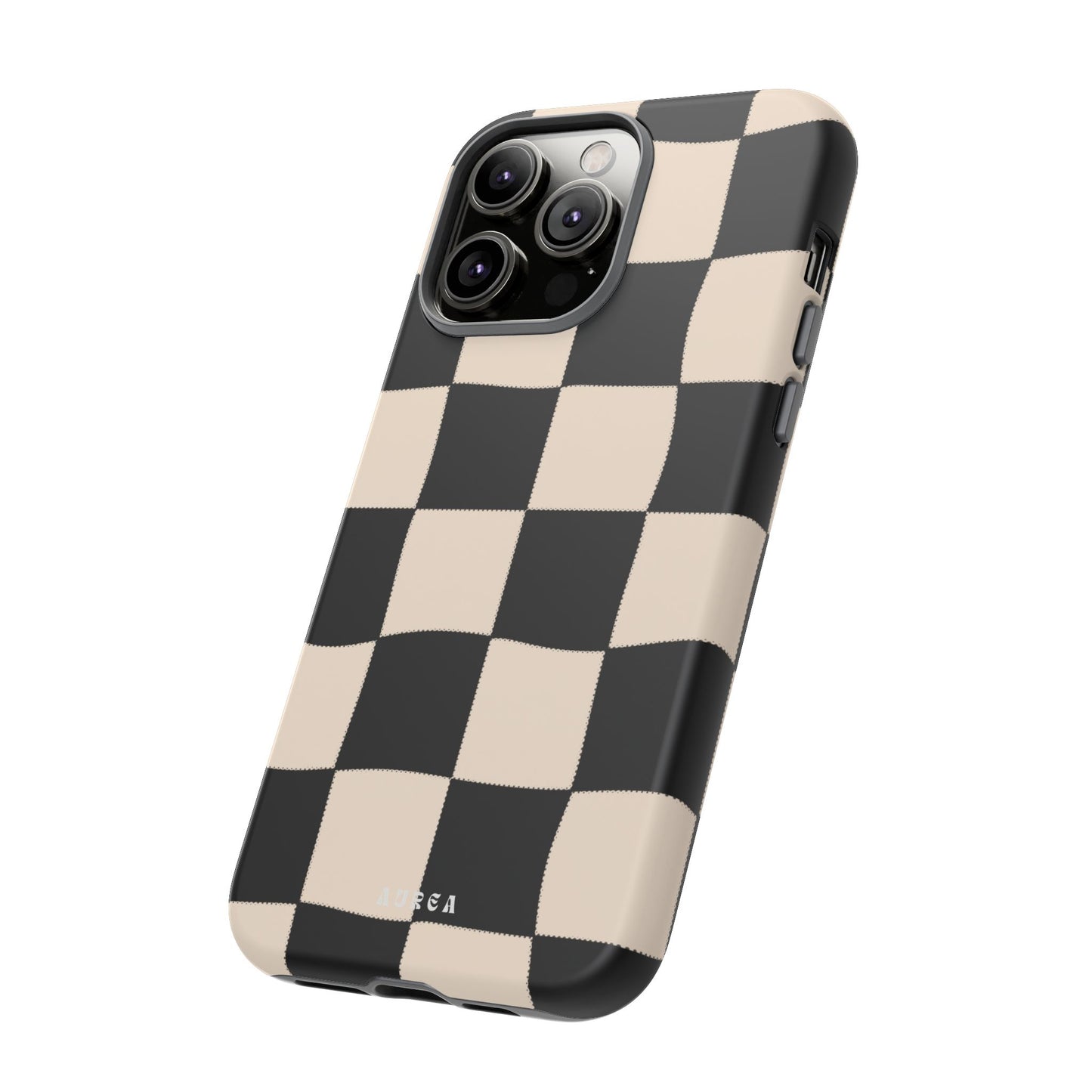 Retro Wavy Checkerboard