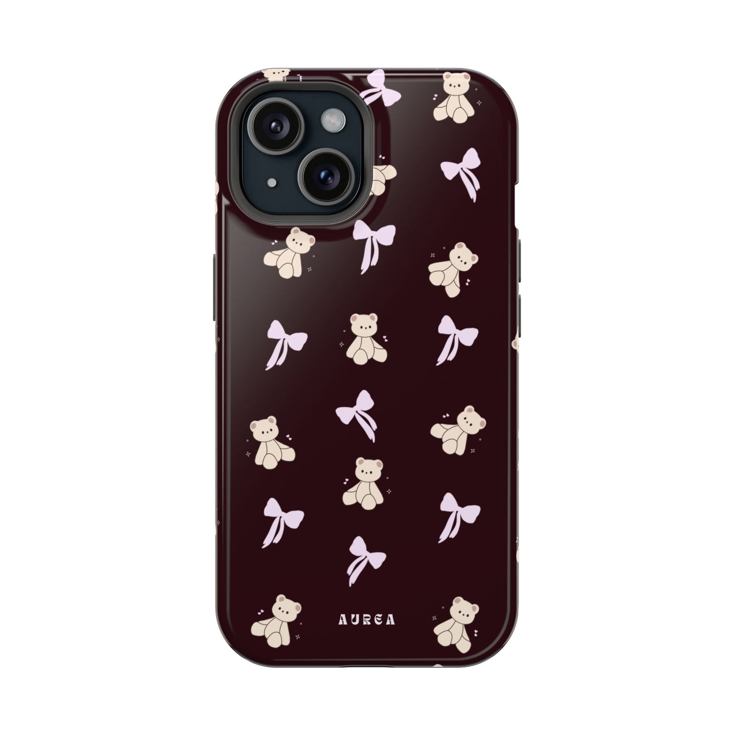 Cute Teddy Bear & Bow Pattern
