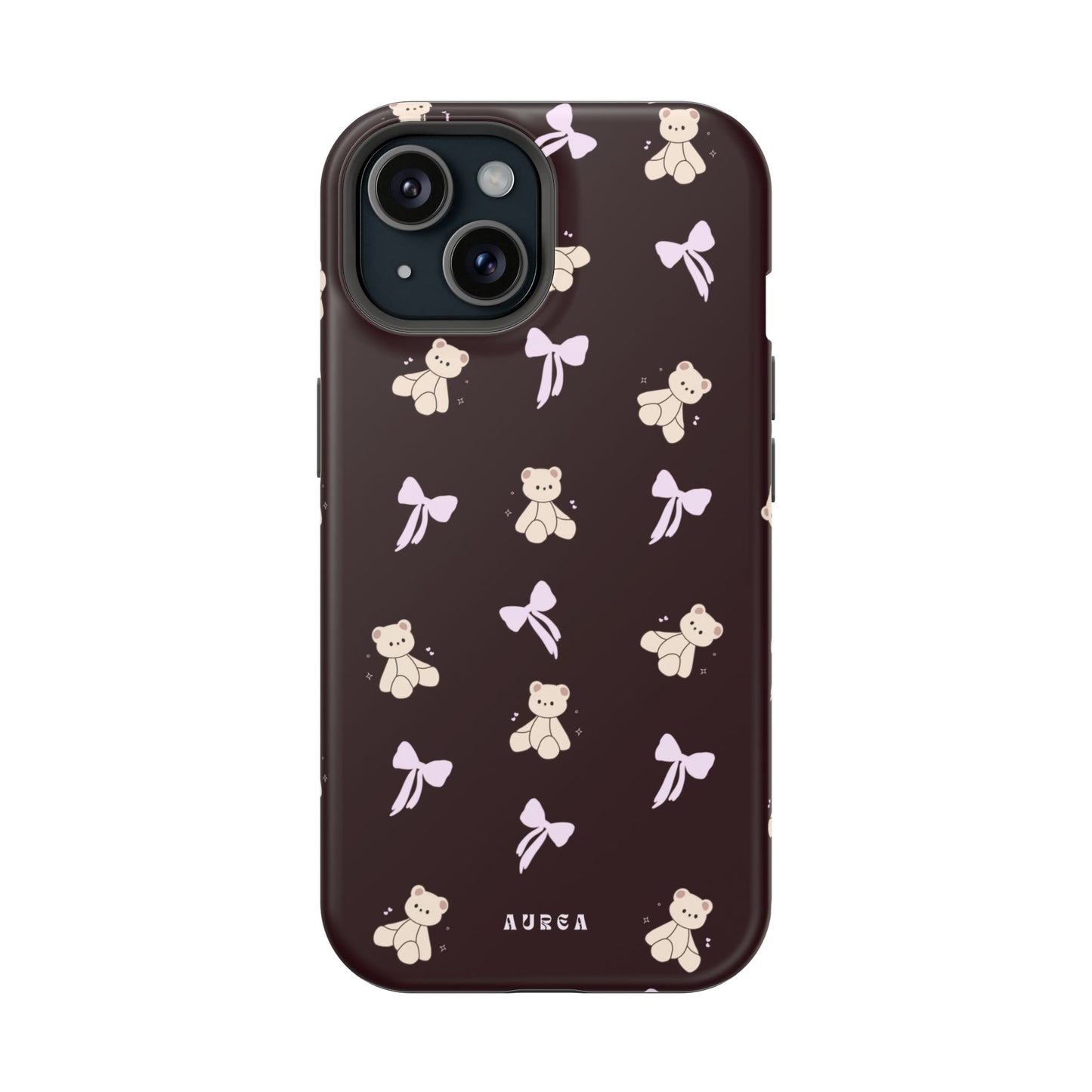 Cute Teddy Bear & Bow Pattern