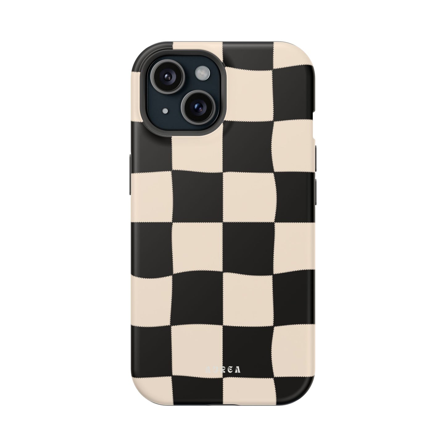 Retro Wavy Checkerboard