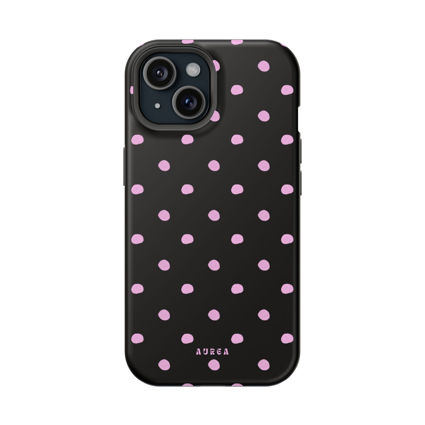 Pink Polka Noir