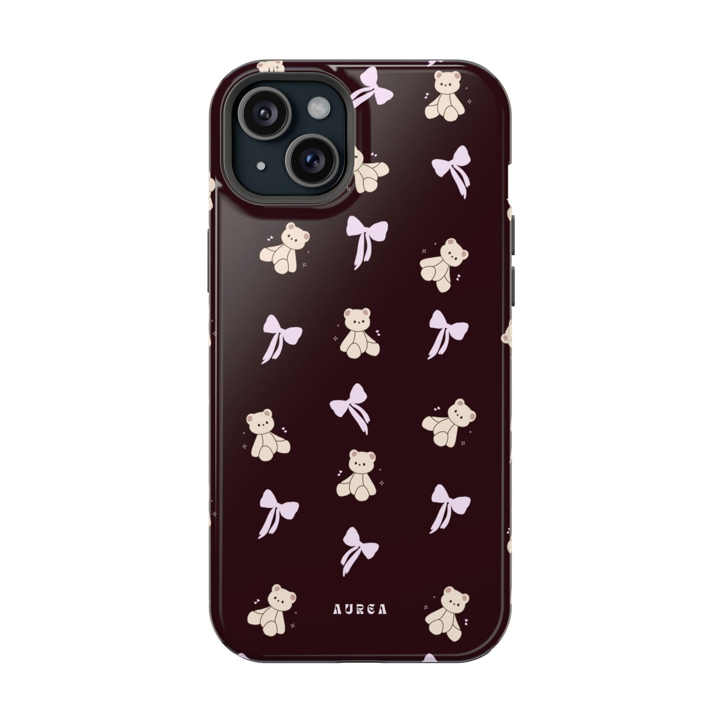 Cute Teddy Bear & Bow Pattern