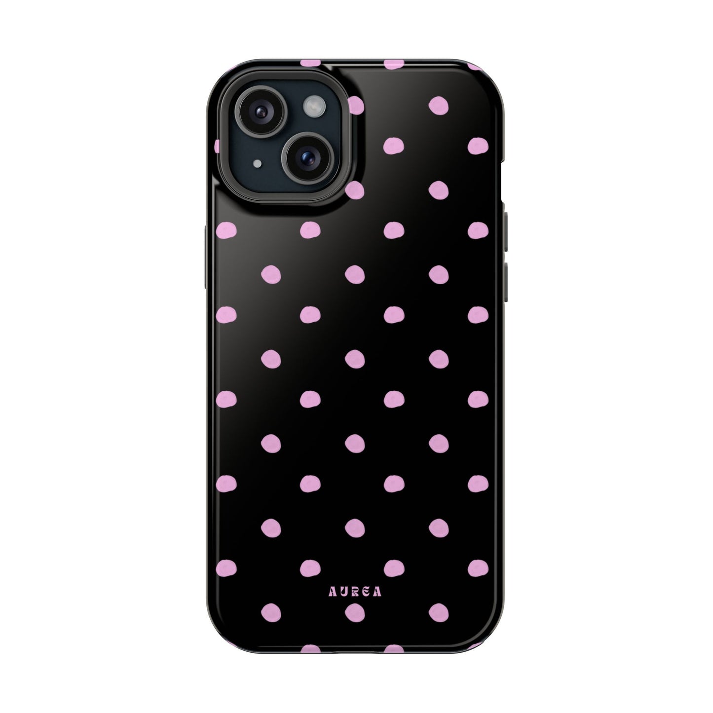Pink Polka Noir