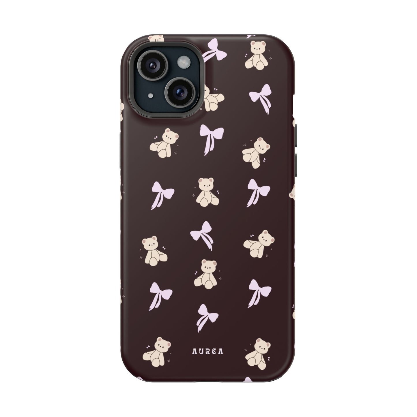 Cute Teddy Bear & Bow Pattern