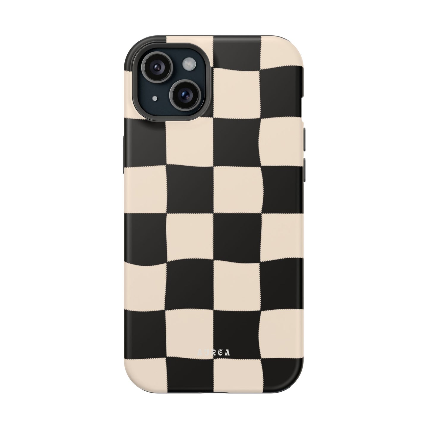 Retro Wavy Checkerboard