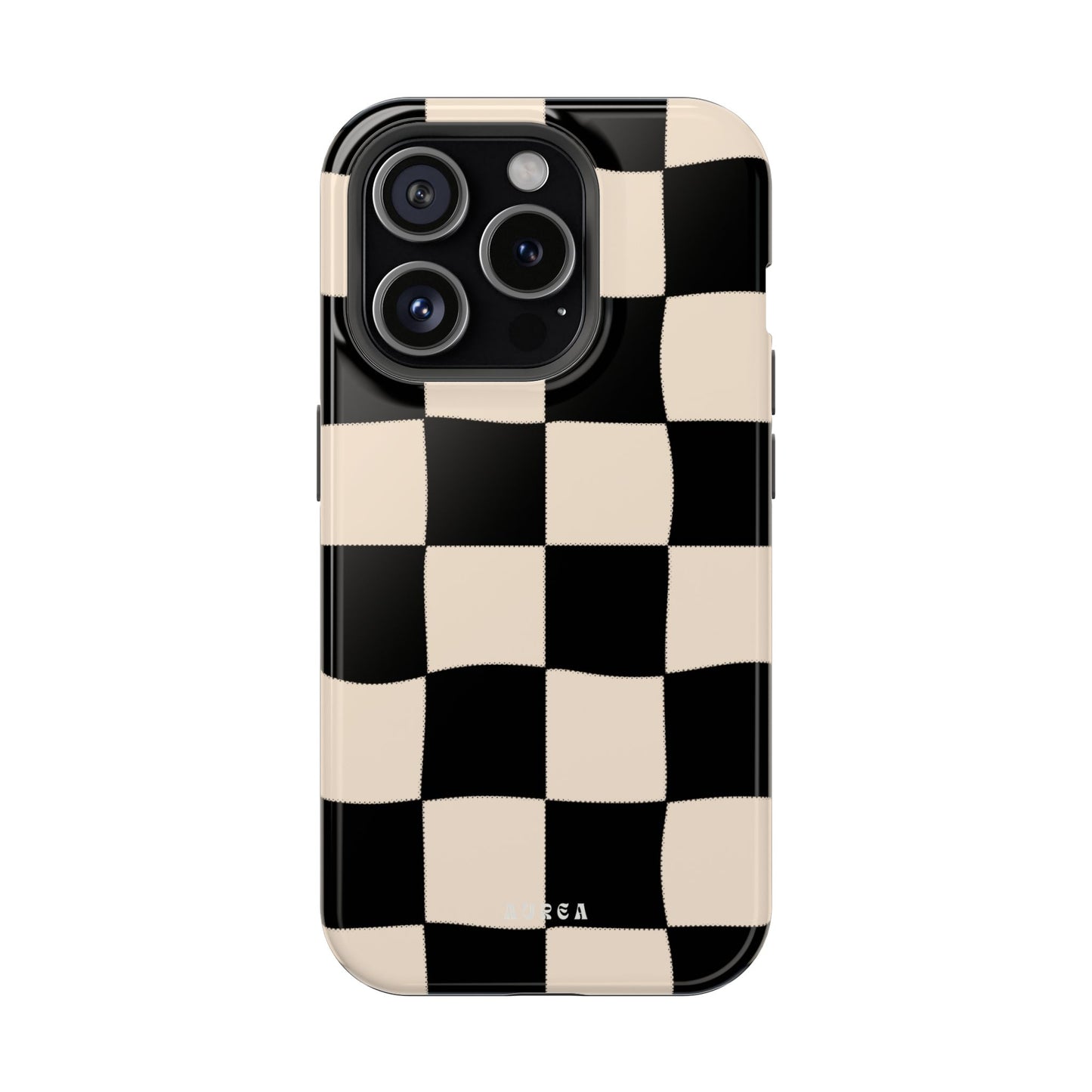 Retro Wavy Checkerboard