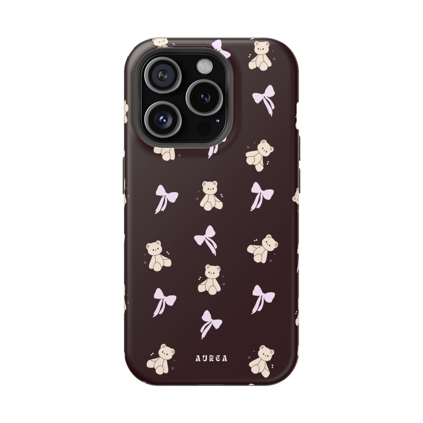 Cute Teddy Bear & Bow Pattern