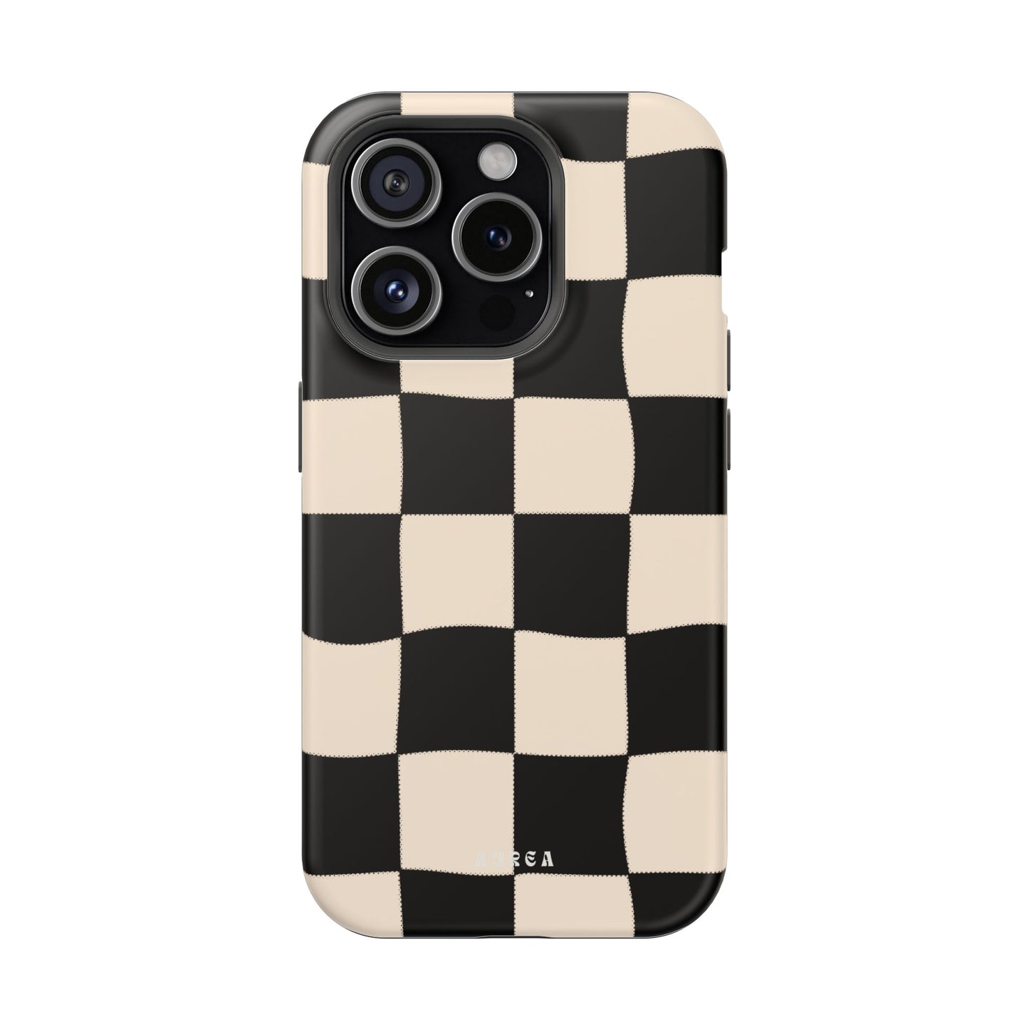 Retro Wavy Checkerboard