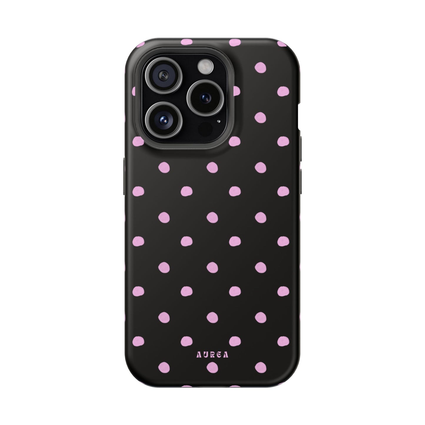 Pink Polka Noir