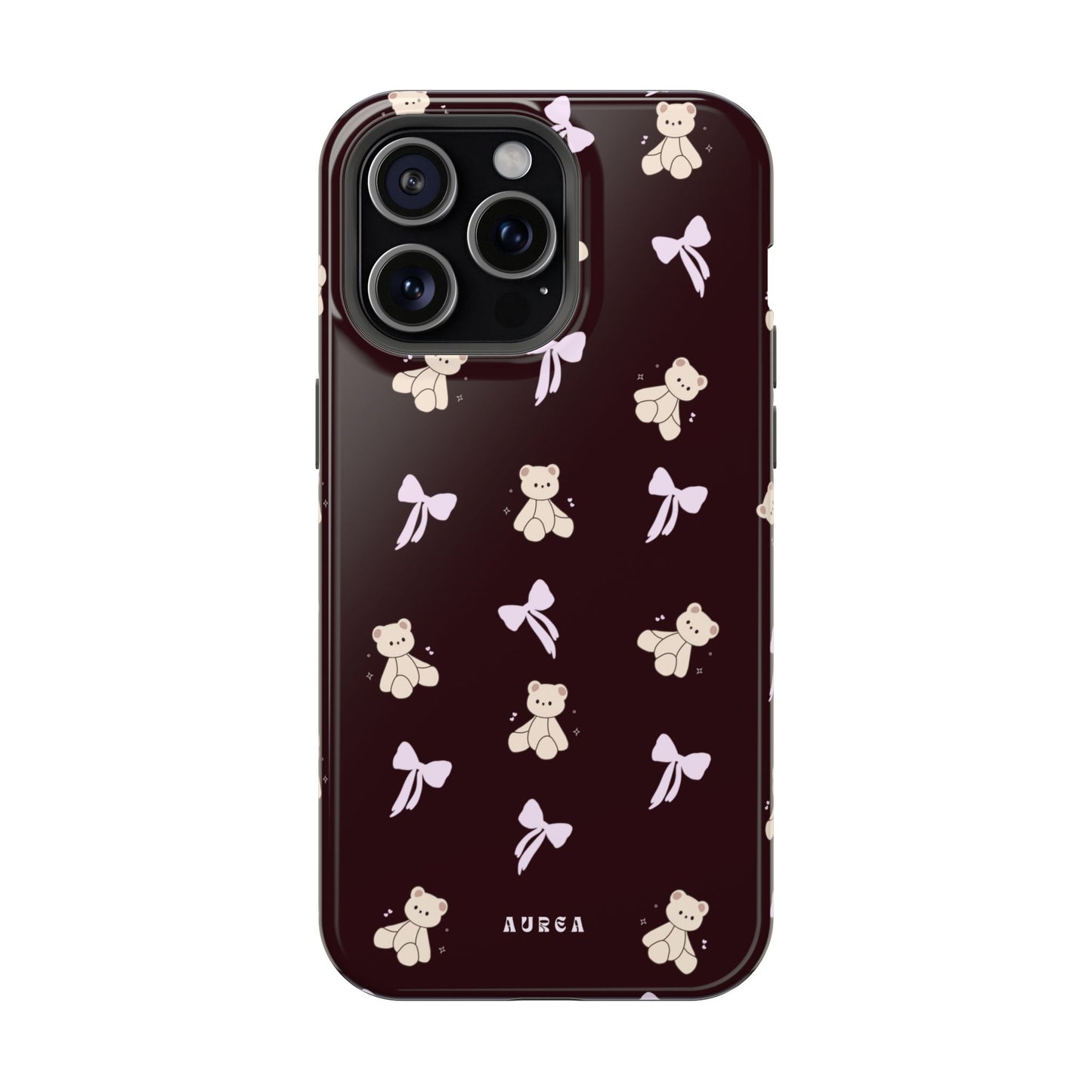 Cute Teddy Bear & Bow Pattern