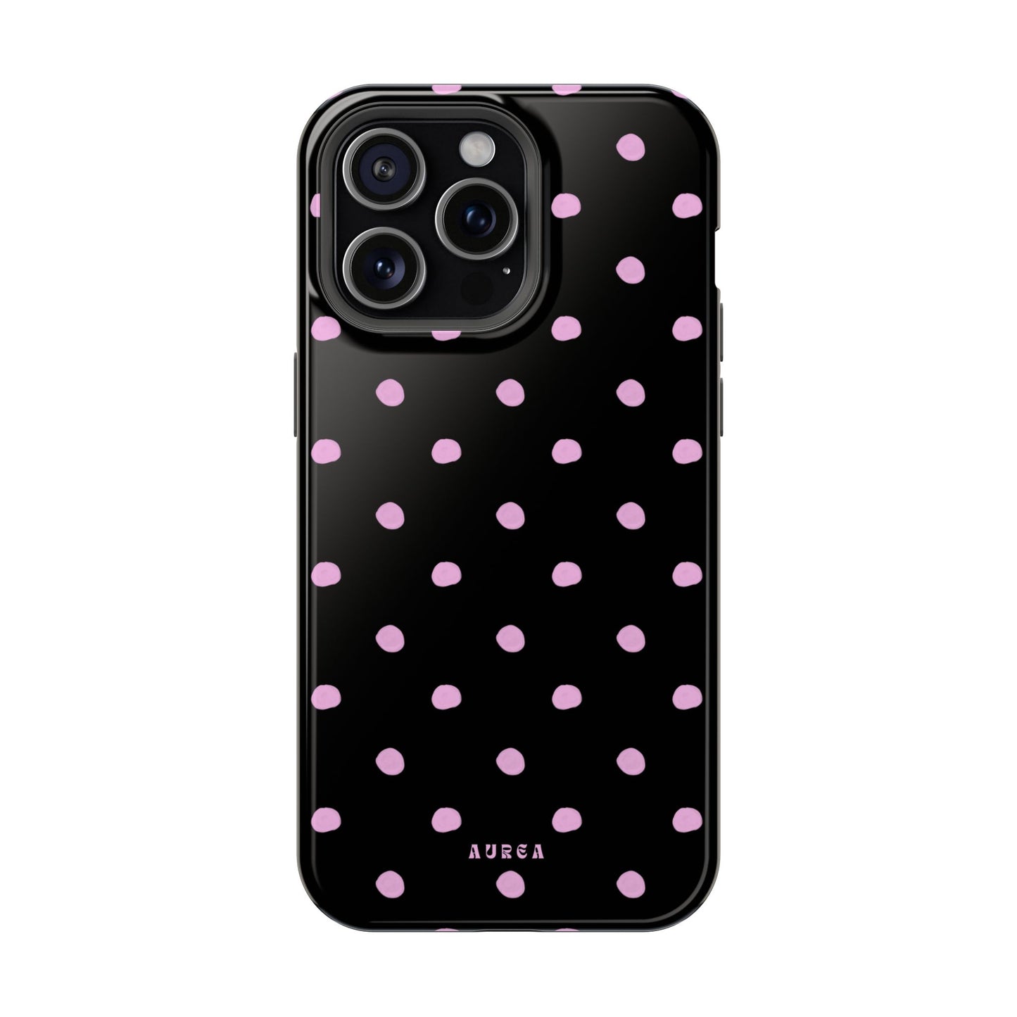 Pink Polka Noir