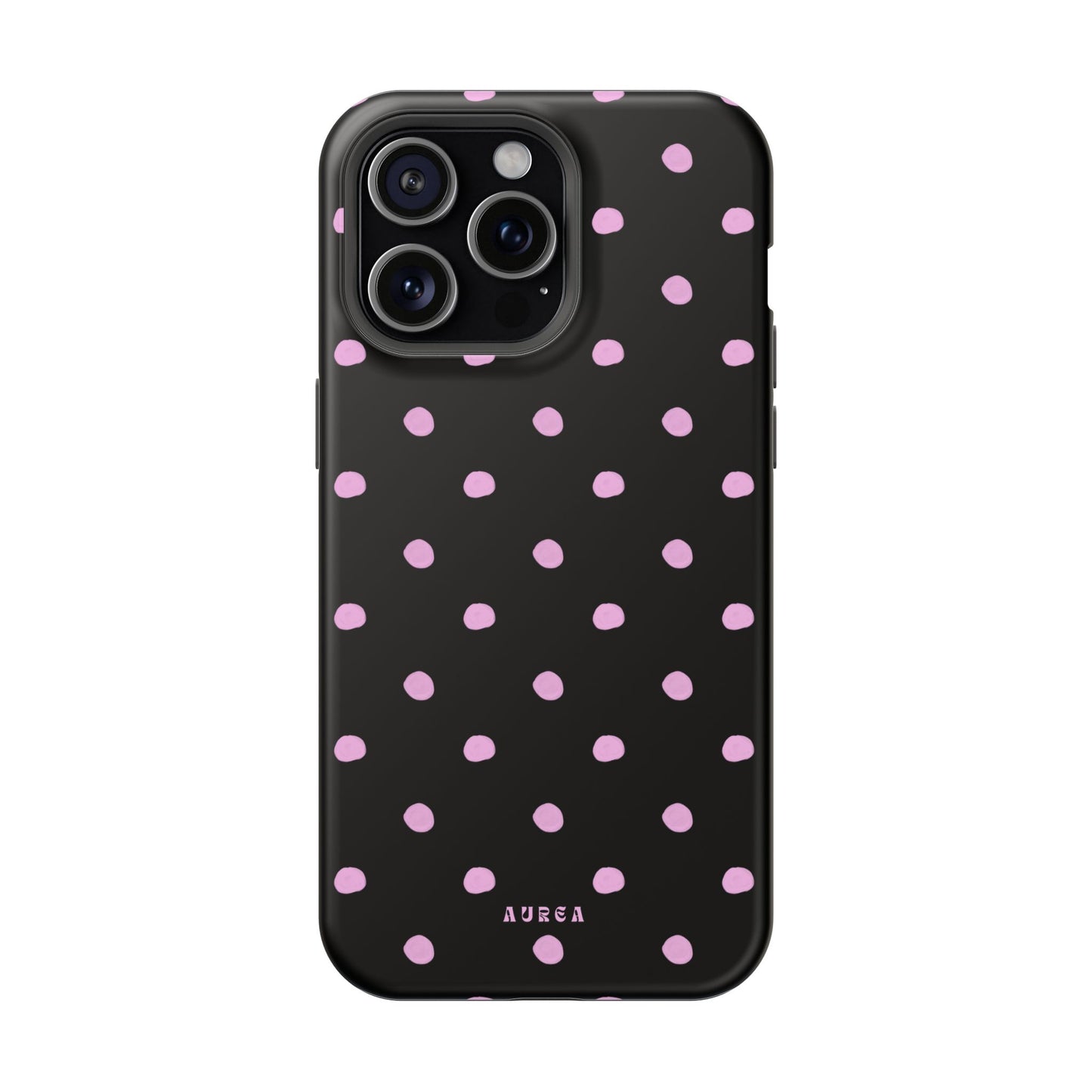 Pink Polka Noir
