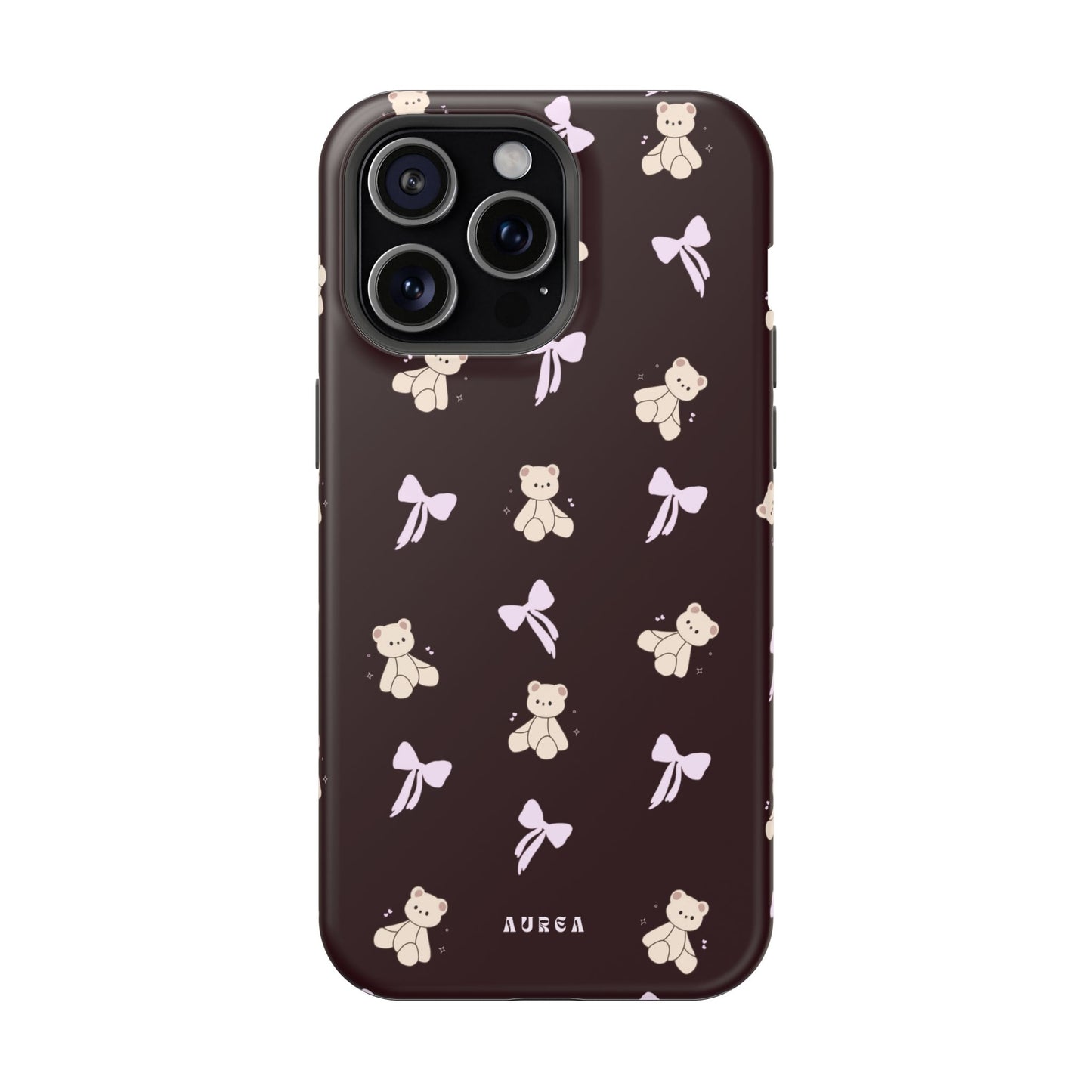 Cute Teddy Bear & Bow Pattern