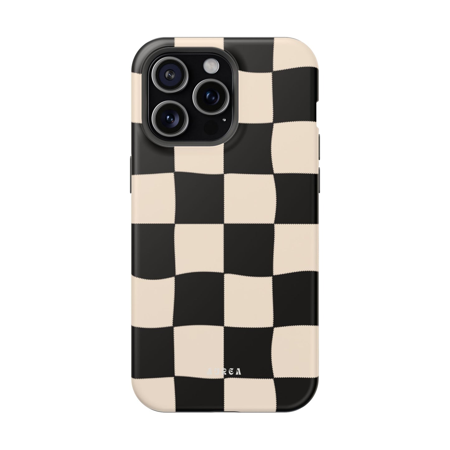 Retro Wavy Checkerboard