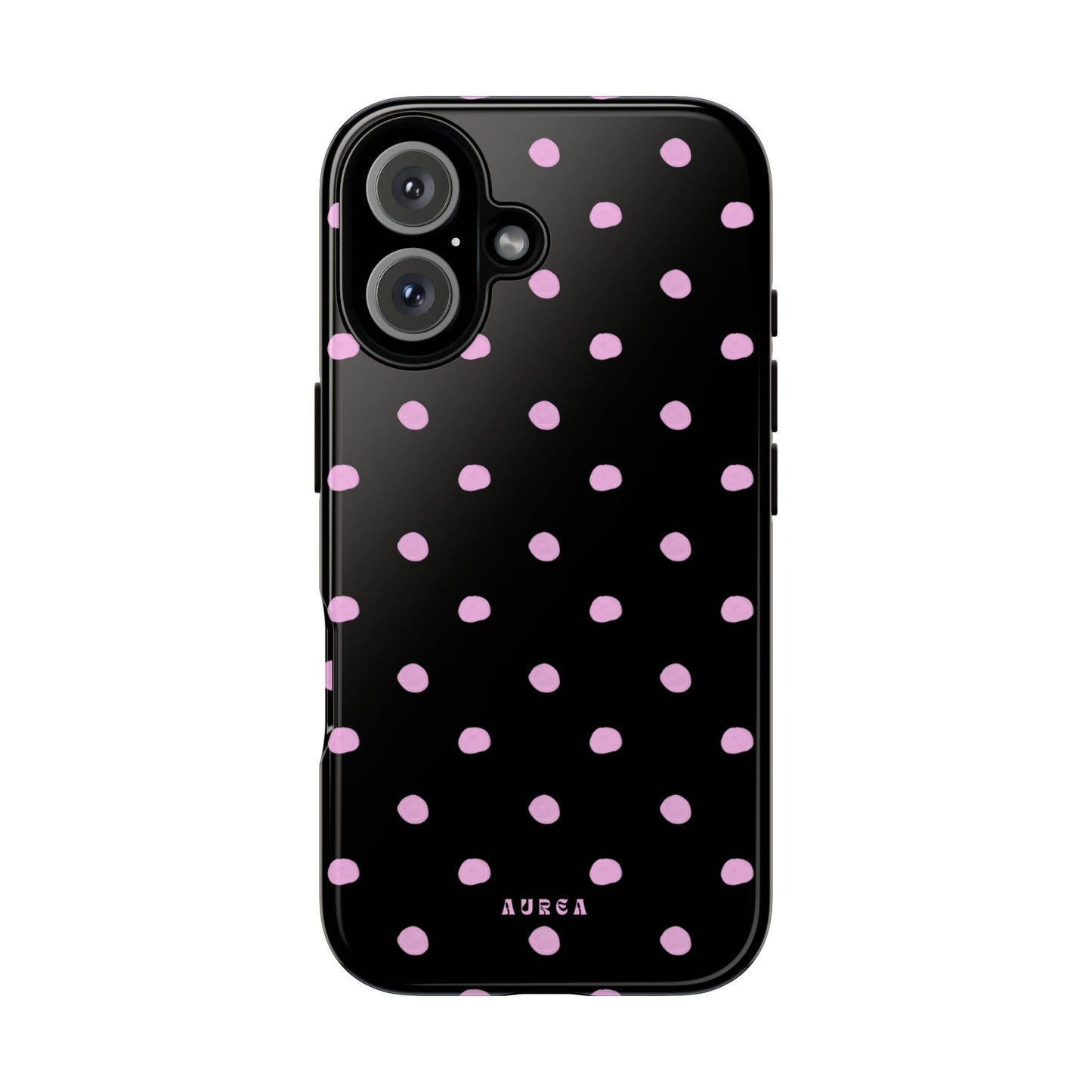 Pink Polka Noir