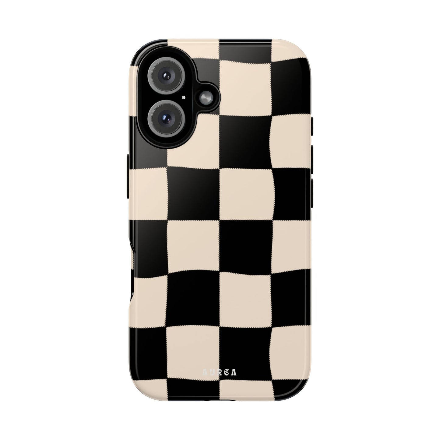 Retro Wavy Checkerboard