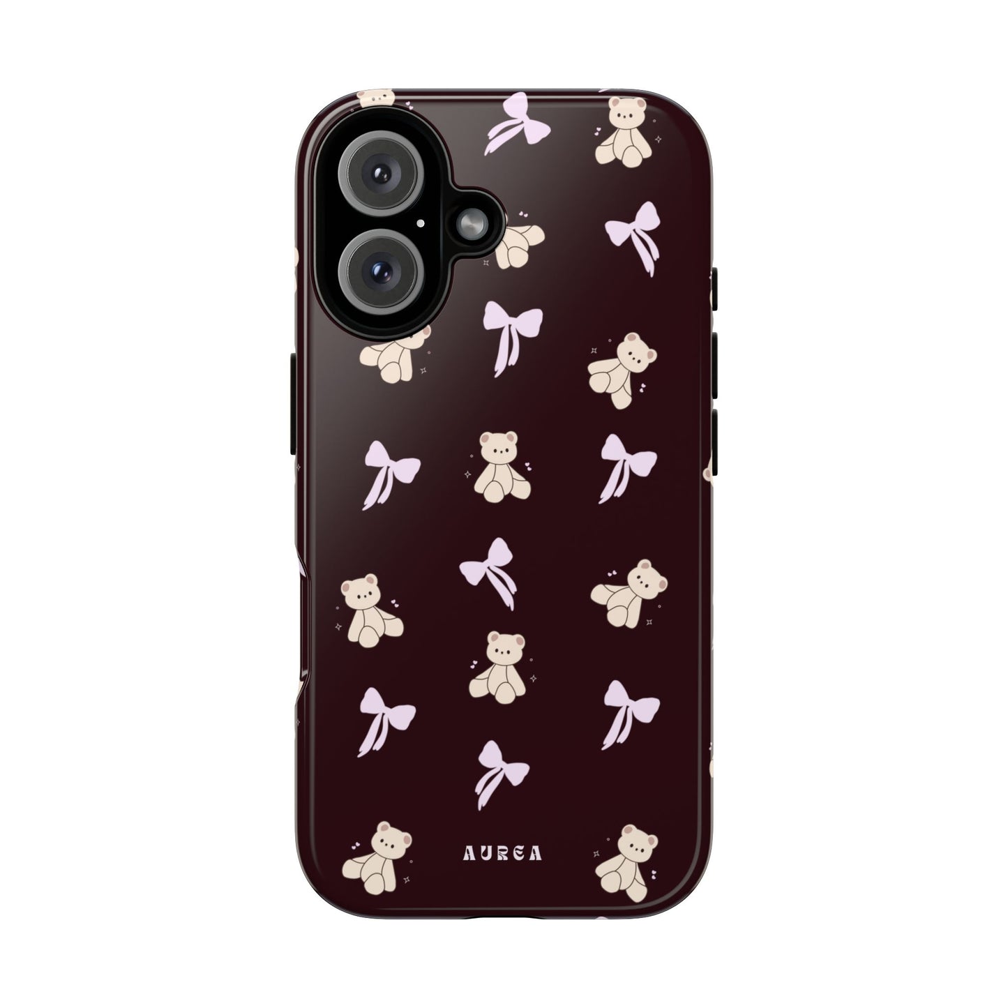 Cute Teddy Bear & Bow Pattern