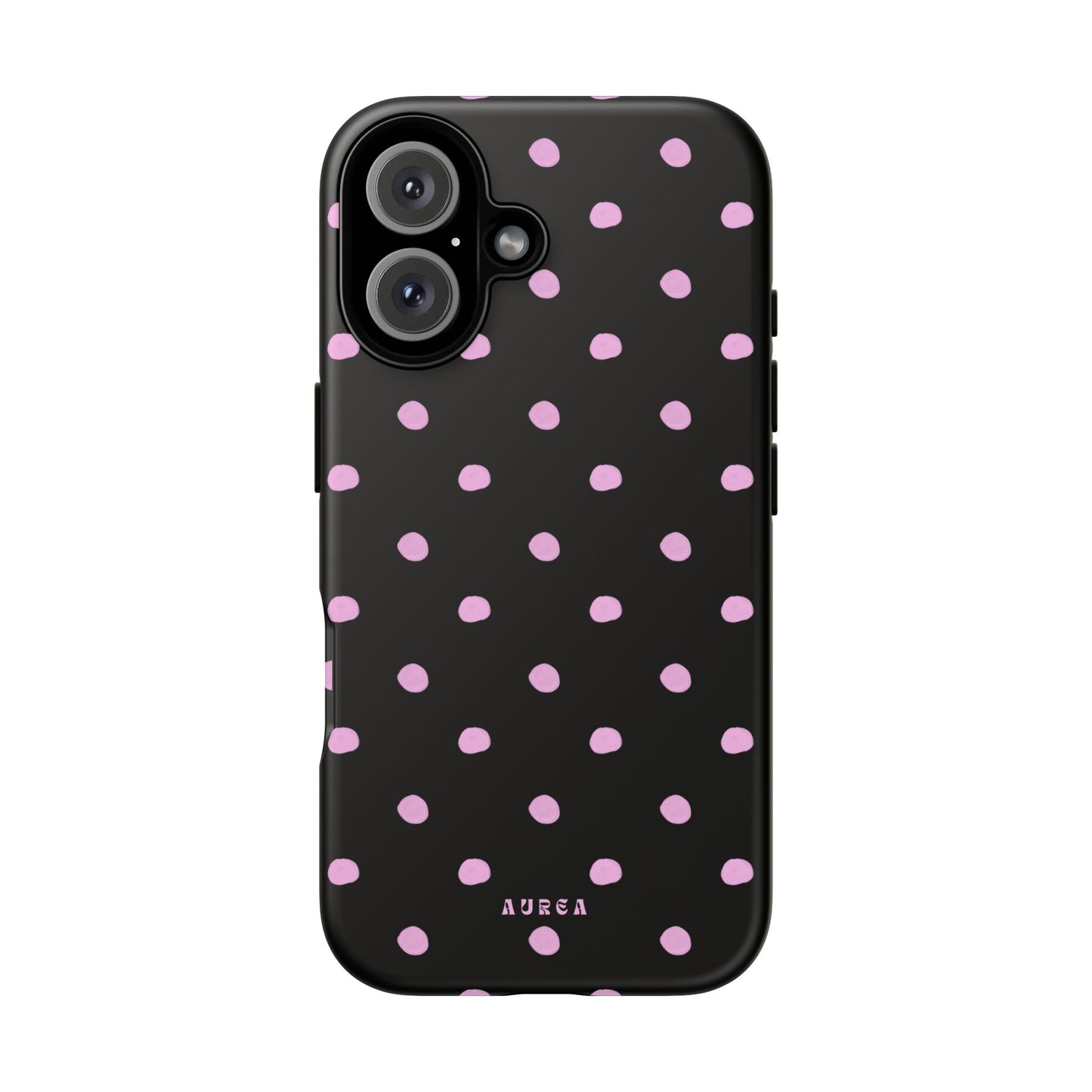 Pink Polka Noir