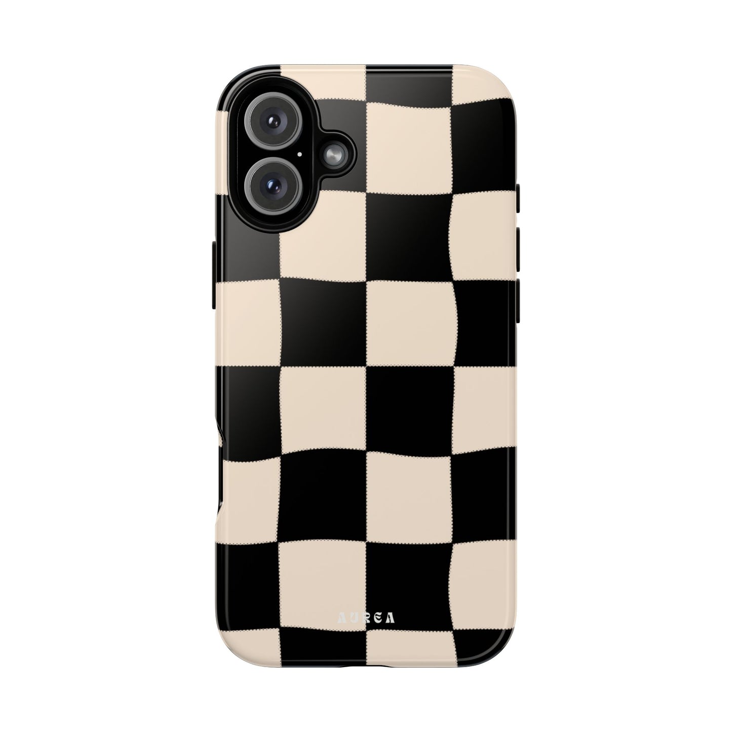 Retro Wavy Checkerboard