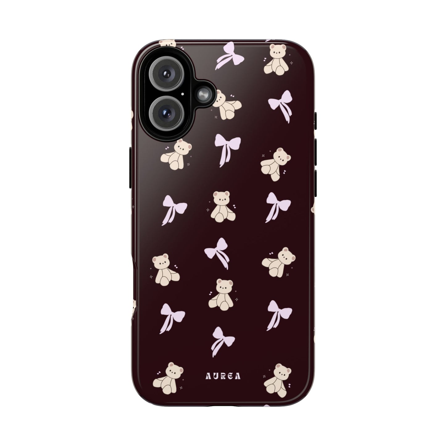Cute Teddy Bear & Bow Pattern
