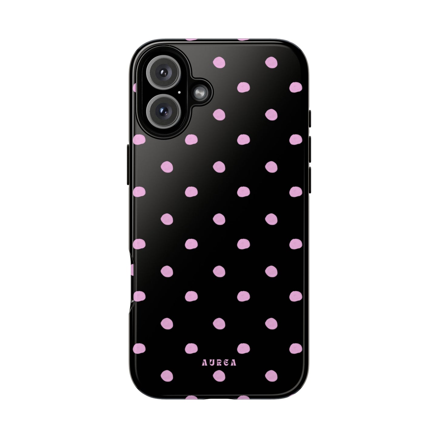 Pink Polka Noir