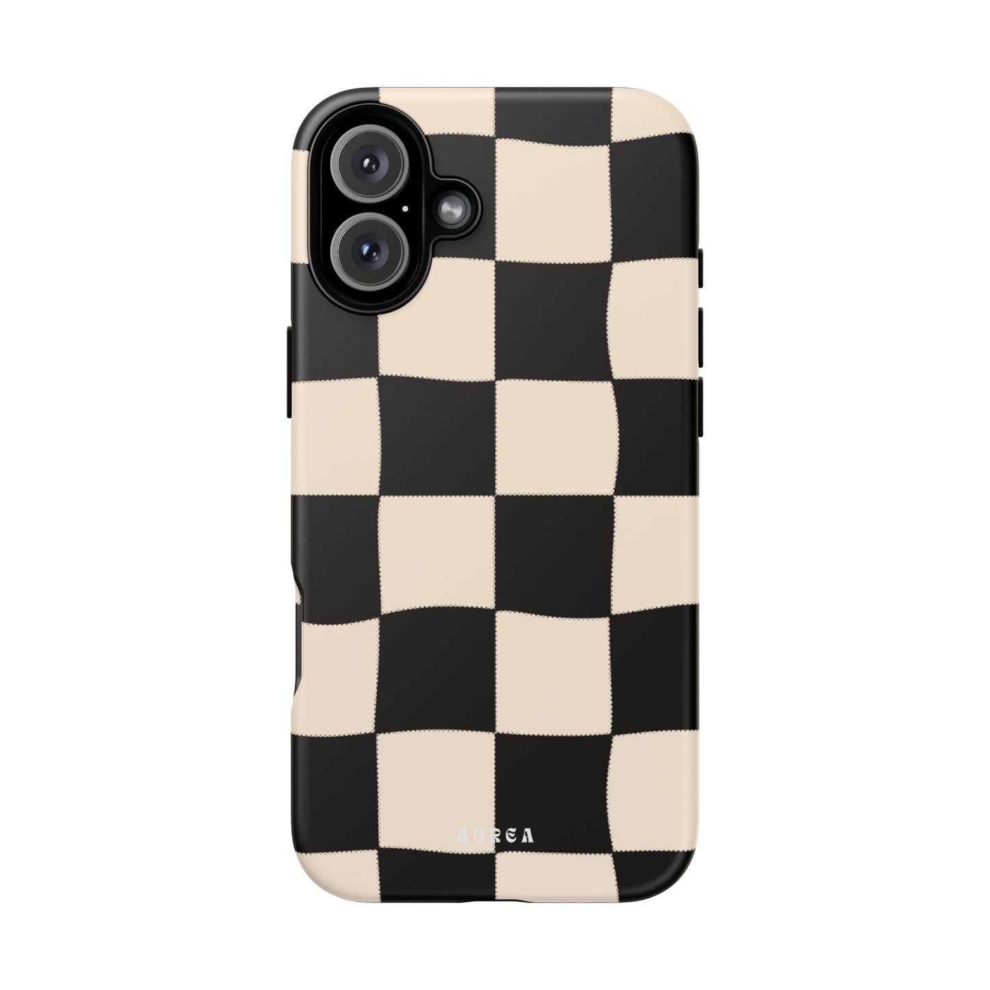 Retro Wavy Checkerboard