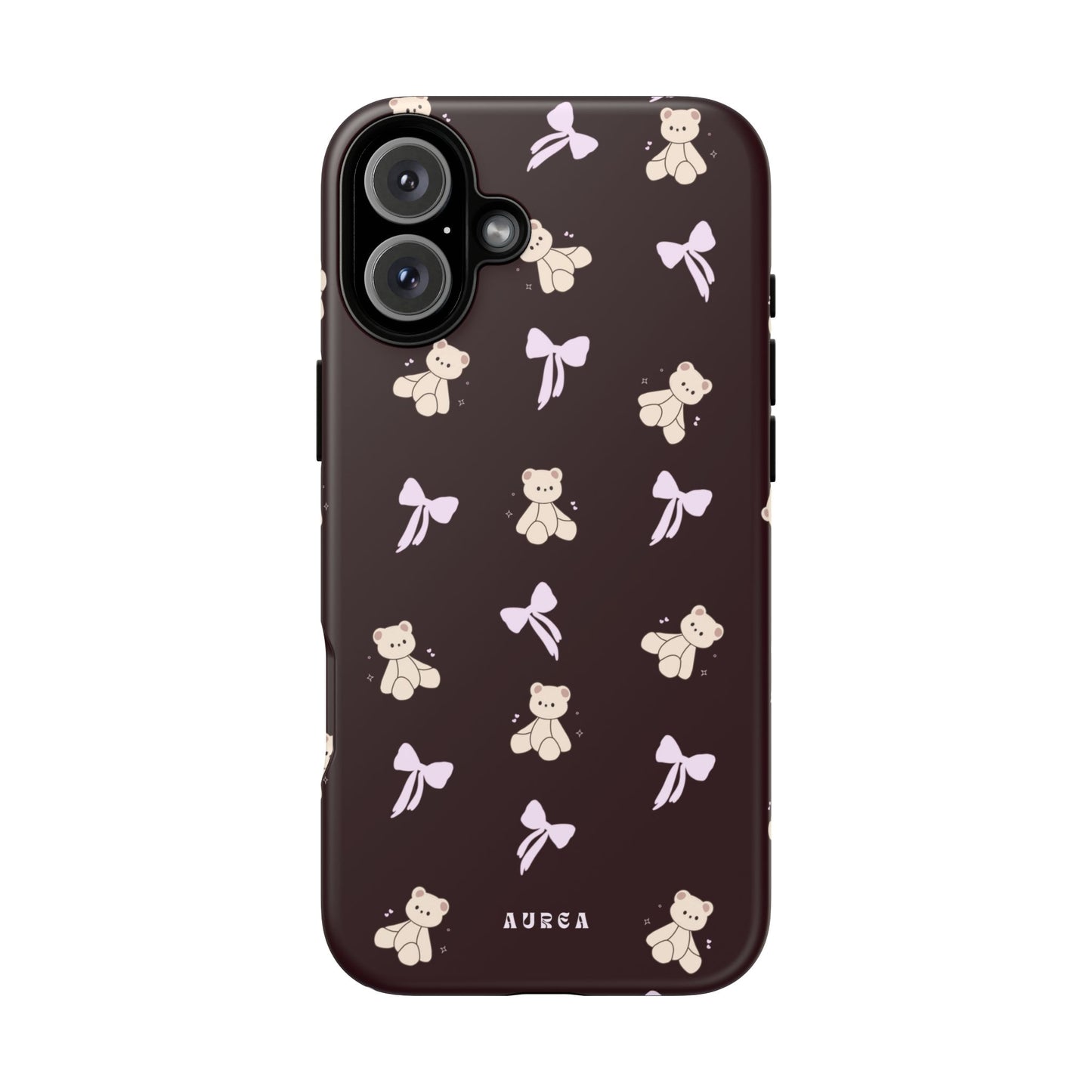 Cute Teddy Bear & Bow Pattern