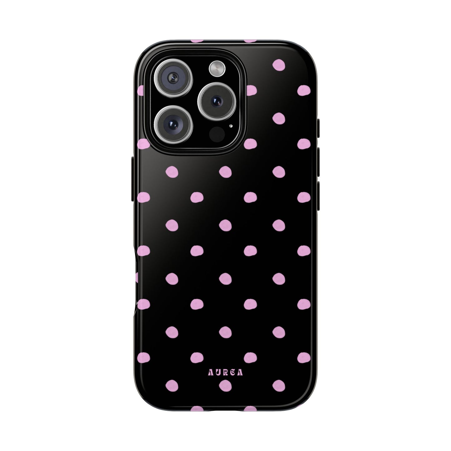 Pink Polka Noir